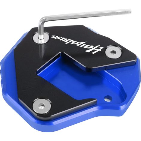 Béquille latérale (bleue) pour moto Suzuki Hayabusa GSX-R 1300 (2007-2021) - Extension de support - Compatible avec les modèles Maxpower de 2007 à 2021. (1/4)