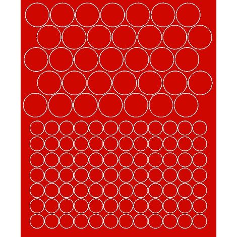 Pegatinas para bicicleta, casco, lunares, ruedas, 119 piezas, rojo brillante