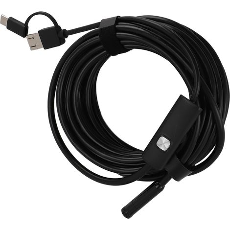 Caméra endoscopique USB-C avec éclairage LED réglable, endoscope 8 mm 1200P avec caméra serpent, étanche IP68 (1/5)