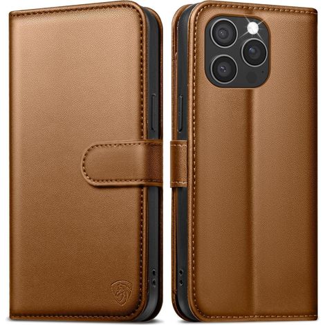 Handyhülle iPhone16ProMax Klapphülle F&xFCr iPhone 16 Pro Max Braun (1/5)