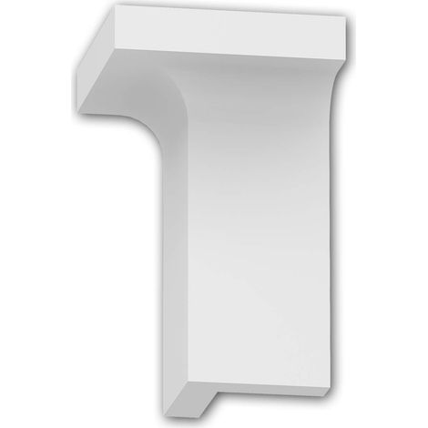 External angle joint element Profhome 152818 Corner element Deco element contemporary design white