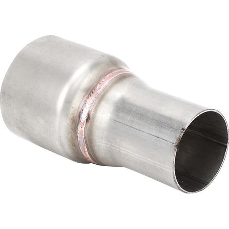 Tuyau de connecteur de réducteur d'échappement de 63mm/2,5 pouces à 45mm/1,75 pouces, Tube de coupleur droit Standard avec trou (1/4)