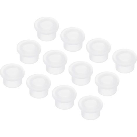 Gummi-Kabeltüllen – 50 Stück – Transparentes Silikon – Wasserdicht und flexibel – Schutz für elektrische Leitungen – 9,5 mm (1/5)