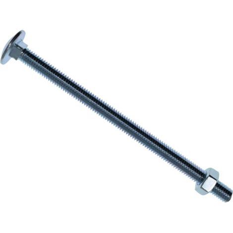 METALMATE Cup Square Hex Bolt & Nut Zp M8 x 130mm Box 10