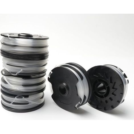 6 pièces corde de tonte pour accessoires de tondeuse à bobine PRT 550 A1-B2-C3 TLP-1, corde de rechange résistante pour tondeuse à fil, fixation adaptée, accessoire de remplacement pour tondeuse à gaz (1/4)