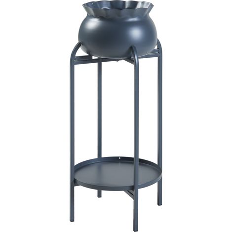 Soporte para plantas de exterior 81 x 40 x 40 cm negro 030010338