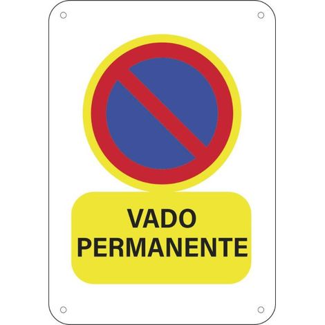 CARTEL OBRA VADO PERMANENTE