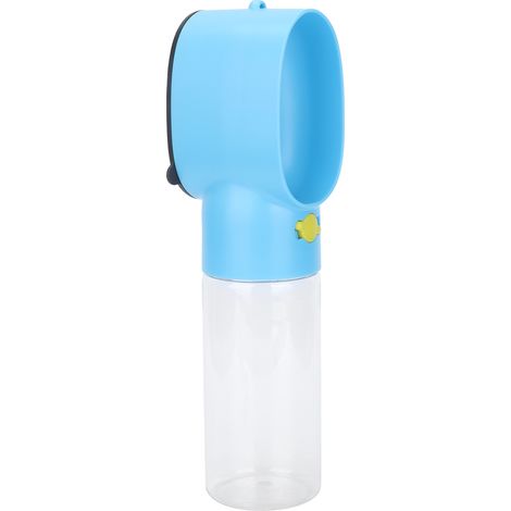 Distributeur de nourriture pour céréales 2 en 1 avec abreuvoir intégré - Idéal pour les voyages et les activités de plein air - Bouteille d'eau portable pour animaux de compagnie - Accessoires pour an (1/5)