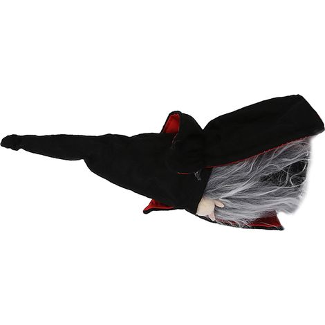 Strapazierfähige Plüsch-Vampir-Gnome-Puppe mit spitzem Hut für Halloween – ideal für Zuhause, Partys oder als Bardekoration. (1/5)