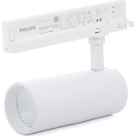 Spot LED triphasé 32 W Non Flicker 4500 K pour rail, idéal pour un éclairage efficace dans les espaces commerciaux et domestiques. (1/5)