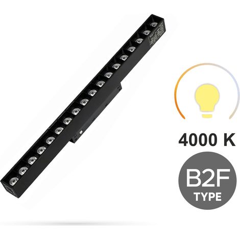 Griglia 18W 3CCT Faretto lineare tipo B2F per binari magnetici SMART TRACK 48VDC (1/5)