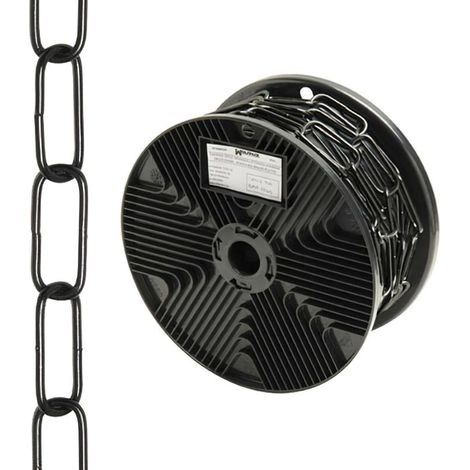 WOLFPACK LINEA PROFESIONAL cadena decorativa lisa negra 3,4x43 mm. rollo 20 metros (1/2)