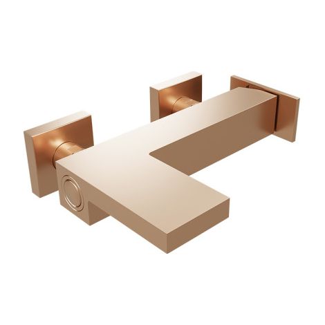 Robinet mitigeur Bain Douche Tabula Or Rose Brossé PVD - CRISTINA ONDYNA TA10734P