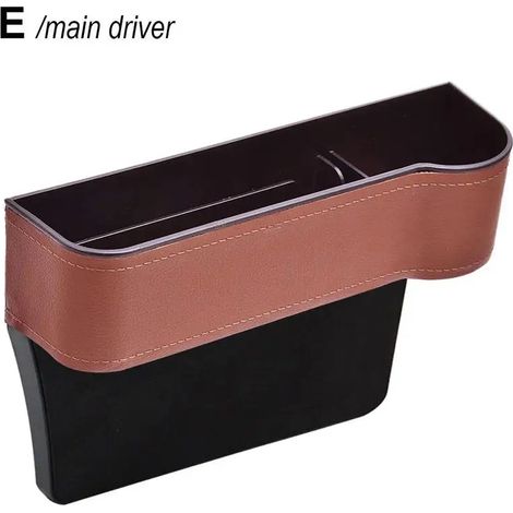 (E droite) Boîte de rangement pour siège auto, organisateur de fente, support de remplissage pour portefeuille et téléphone, accessoire auto (1/5)