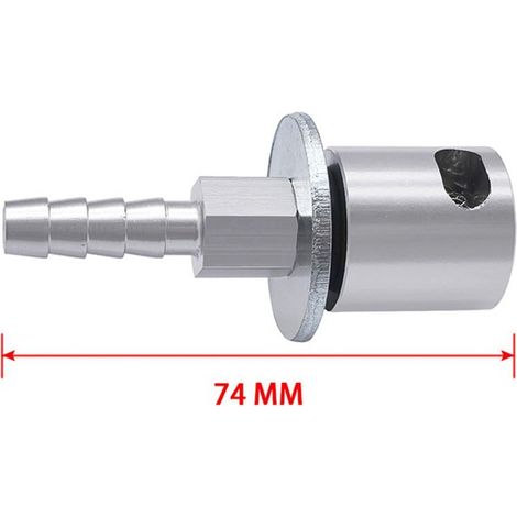 Available in 1 color: silver. Material: metal. Automotive parts for remote installation of fuel tank exhaust valves. (1/4)