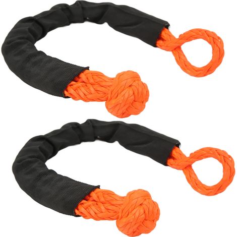 8 mm weiches Schäkel-Bergeseil, orange, tragbar, leicht, UV-beständig, für Bootfahren, Camping und Klettern (1/5)