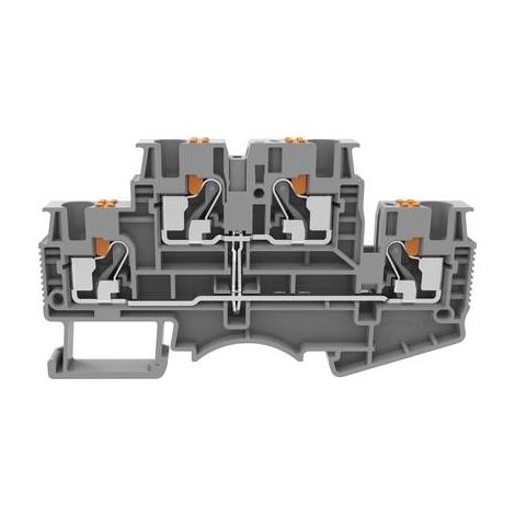 Degson DSKK4-01P-11-50-A(H) Bloc de jonction traversant à 2 étages Push-In gris 1 pc(s) Q235092 (1/2)