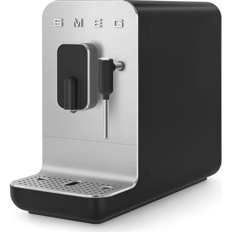 Smeg – Machine à café à grain entièrement automatique 1,4 L – Moulin intégré – Puissance 1350 W – Couleur noir, gris