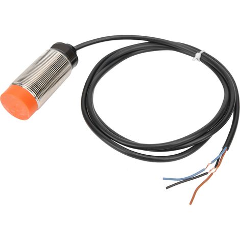 Capteur de proximité cylindrique BERM PRL30-15DP, interrupteur 3 fils normalement ouvert, détecteur inductif 10-30V DC, capteur de présence M30, compatible industrie, haute fiabilité. (1/5)