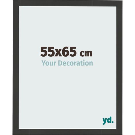 yd. - Cadre photo 55x65 - Noir Grain de Bois - MDF - Bologna (1/5)