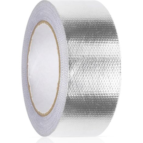 Ruban Adhésif Aluminium 48mm x 20m x 0.15mm - Haute Température, Imperméable, Résistant aux Gaz - Réparation et Sécurisation Conduits d'Air (1/5)