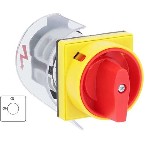 Rs Pro – Commutateur à cames 3 pôles 20A – Tension maximale 690V – Pour installations électriques industrielles – 2 positions
