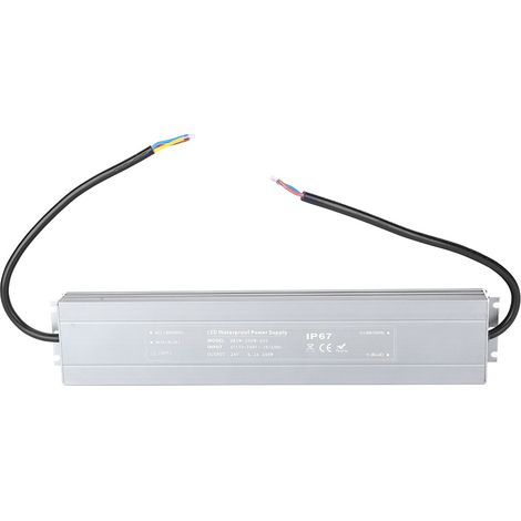 Alimentation LED étanche IP67 200W 24V 170-240VAC, transformateur pour ruban LED, driver extérieur HRUW-200W-24V. (1/5)