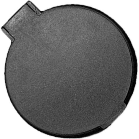 Miroir circulaire pliable simple face en plastique, compact et portable, noir. (1/5)