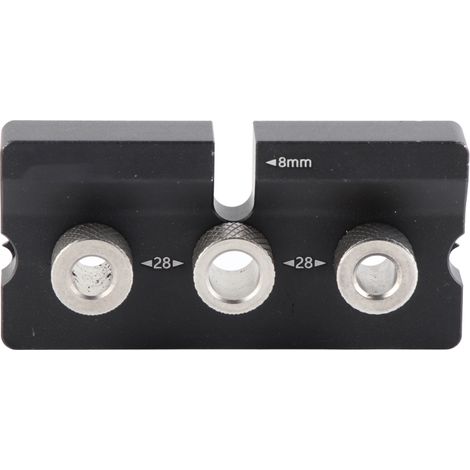 Gabarit de perçage pour tourillons en bois 3 en 1 : outil de positionnement, poinçon et ouvre-trous – outils de menuiserie noirs (1/5)