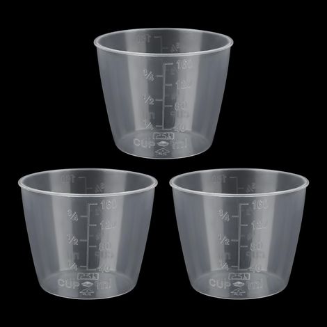 3pcs Rice Measuring Cups, 160ml Transparent Rice Cooker Cup, Replacement for Measuring Kitchen Dry & Liquid Ingredients, Plastic Small Measure Cup Kitchen Accessories (1/5)