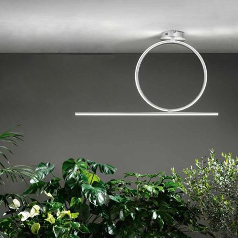 Lampada plafoniera da soffitto LED 42W- moderno ACROBAT 50 Silver (1/3)