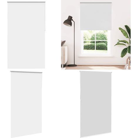 vidaXL Verdunkelungsrollo Weiß 140x230cm Stoffbreite 136,6cm Polyester (1/5)