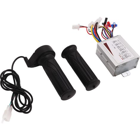 Contrôleur de vitesse pour moteur à balais 12 V 500 W avec poignée d'accélérateur et protection contre les sous-tensions pour moto, vélo électrique et scooter. (1/5)