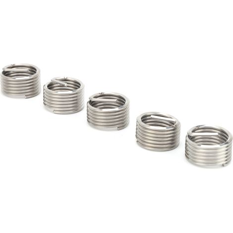 Lot de 5 inserts filetés pour filetage, douilles filetées, outil de réparation et de protection des trous de vis M22x2,5x1D
