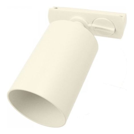 Porta Faretto da Binario Mono Fase, Attacco GU10 orientabile e ruotabile, Max 50W 220V, Bianco