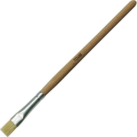 KREUL 722408-Pinceaux universels en Poils naturels resistants, Plats, Taille 8, pour l'art, Les Loisirs, l'ecole et la Grande consommation, 10113124, Wood, Grosse 8 (1/2)