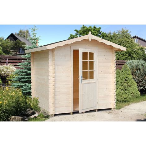 Abri de jardin en bois Vivian 3,8 m2 Naturel (1/3)