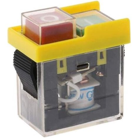 KJD6 AC 250V 6A Étanche Électromagnétique Bouton-Poussoir Interrupteur ON-OFF Outil Électrique Commutateurs à Bouton-poussoir pour Machine Scie Cutter Drill (1/3)