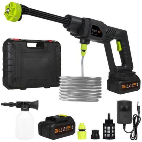 300W Cordless Pressure Washer, 21V 30Bar Portable Pressure Washer for Car, Patio, Window, Lawn, Pet (15000mAh) (1/5)