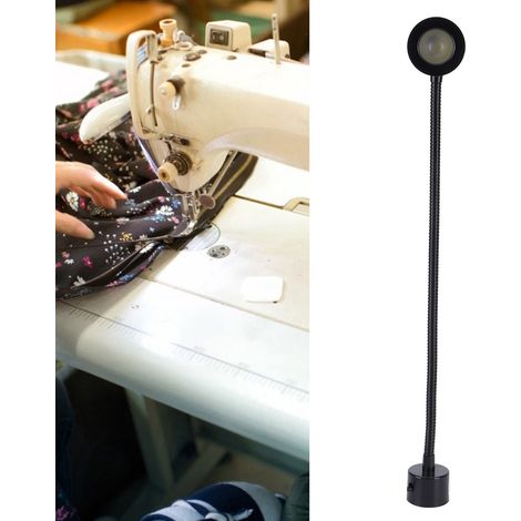 Lampe de travail magnétique LED 7 W pour machine à coudre, col de cygne flexible, pour éclairage industriel, prise UE 110-220 V (1/5)