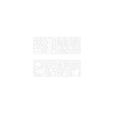 Stickers de fenêtre aux couleurs de Noël, stickers muraux flocons de neige blancs, décoration de fenêtre, stickers de fenêtre statiques sans couture (Type C) (1/5)