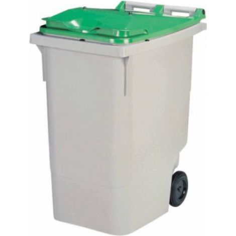 Conteneur 2 roues Korok - 340l sans barre - vert / gris