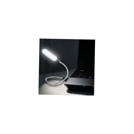 1pc Portable USB LED Mini Flexible pour Ordinateur Pc Ordinateur, Lumière de Livre de Lecture, Lumière de Lit, Polycarbonate (PC) (1/5)