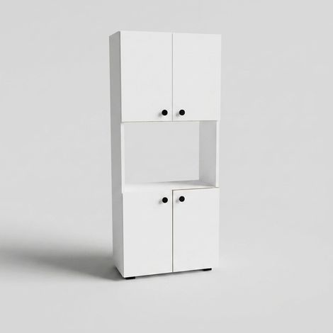 Columna multiuso ahorraespacio con estantes para cocina Ayaz