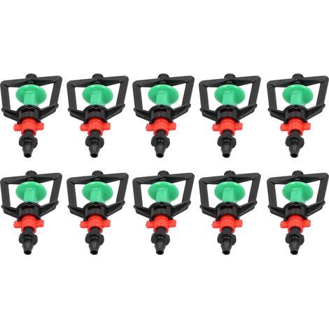 10er-Set rotierende G-Typ-Mikrodüsen zur Pflanzenbewässerung, Sprinkler-Refraktionssprühdüsen für Gewächshäuser (1/5)