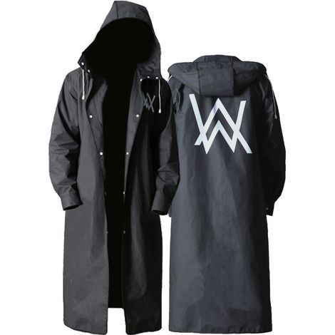 Imperméable EVA respirant effet chaud, col monté poignets réglables coupe-vent imperméable motif W XXL (1/5)