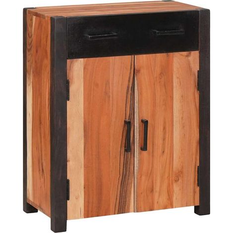 Sideboard/Anrichte/Buffet Braun 55 x 30 x 75 cm Massivholz Akazie LXWW684703 (1/5)