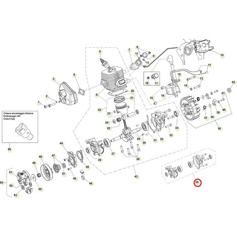 ORIGINAL ACTIVE Motorgehäuse-Kit für Kettensäge 39.39 036030 (1/2)