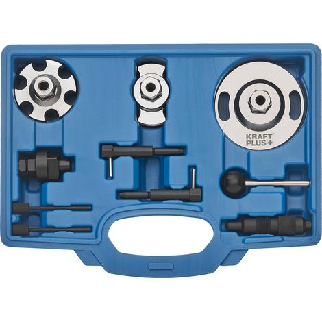 Kraftplus – Coffret de calage de distribution arbre à cames et vilebrequin – Compatible Audi VW Touareg Phaeton 2.7 3.0 TDI – Outils professionnels pour moteur