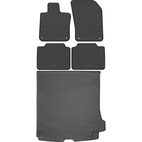Volvo V90 II Kombi a partir de 2016 SET - Alfombrillas de goma para coche + alfombrilla para maletero (1/5)
